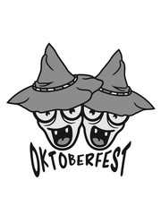 oktoberfest 2 freunde paar lachen gesicht kopf hut bayern deutschland german party feiern fest saufen trinken alkohol bier krug durst team crew spaß