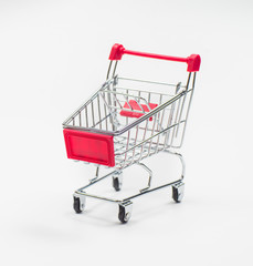 Shopping cart Isolated on white background