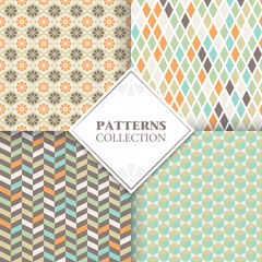 Set of geometric design cards