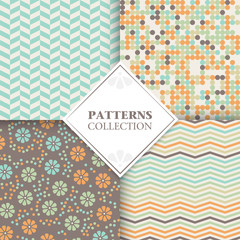 Set of geometric design cards