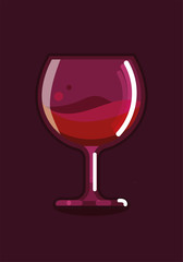 Wine glass icon