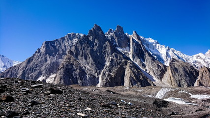 Trango Towers and Baltoro Glacier Karakorum Pakistan, K2 Base Camp