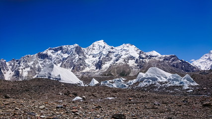 View of Karakorum range on the way to K2 base camp, Pakistan