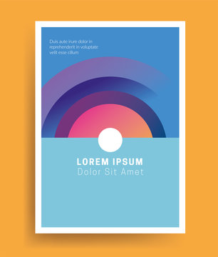Vector brochure cover template