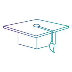 hat graduation isolated icon