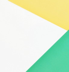 Abstract pastel colors pattern papers background. Minimal geometric India Independence Day flag colors mock up background. Flat lay, Top view. Copy space