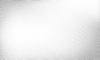 Dot halftone wave pattern abstract background © Avector