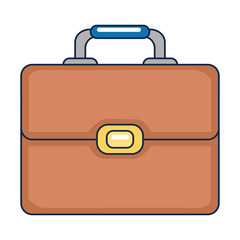 portfolio briefcase isolated icon