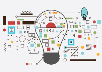 Vector idea Infographic template