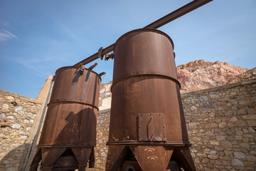 old Sulphur mining equipment, Paliorema,