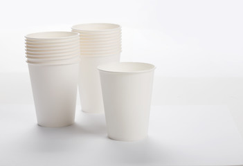 white Paper cup