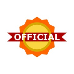 Official icon, Vector illustration on white background