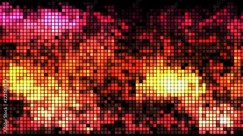 Poster Spectrum Color Square Flickering Moving Particle Graphic Animation Background