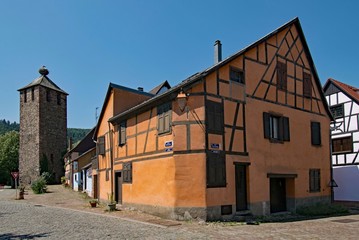 Fototapeta na wymiar Altstadt von Kaysersberg, Alsace, Frankreich 