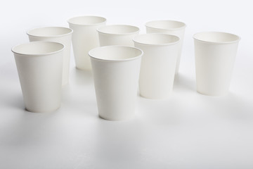 white Paper cup