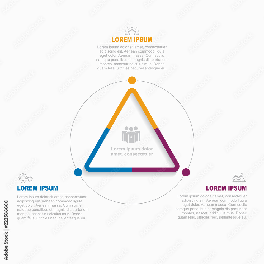 Wall mural infographic design template with place for your data. vector illustration.