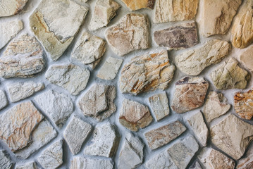 Decorative natural stones wall texture. Concrete abstract background.