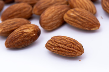 Almond on a white background.