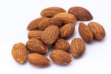Almond on a white background.