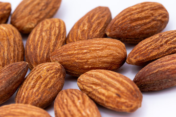 Almond on a white background.