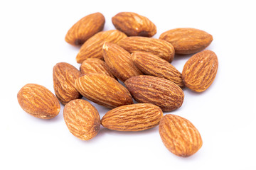 Almond on a white background.