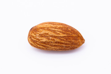 Almond on a white background.