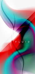 Fluid flowing wave abstract background