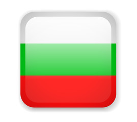 Bulgaria flag. Square bright Icon on a white background