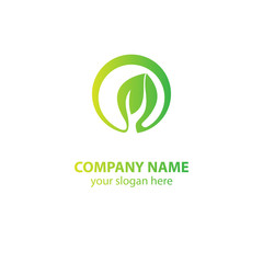 Obraz premium leaf nature logo design element