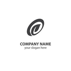 leaf nature logo design element