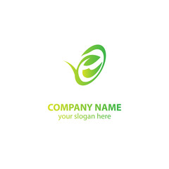 leaf nature logo design element