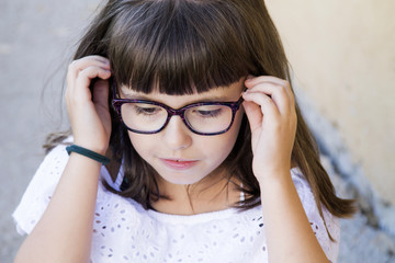 portrait of student with glasses