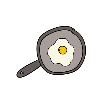 recommend clip art: Doodle fried egg icon