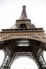 Famous Eiffel Tower in Paris, France