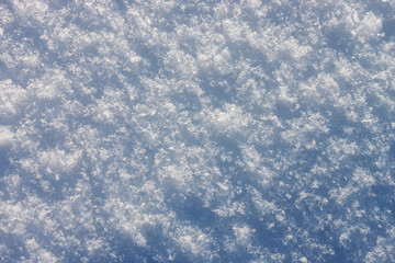 A bulk texture of snow flakes.