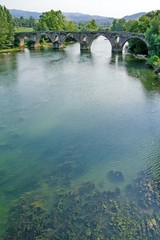 Porto or Prozelo Bridge in Amares, Portugal