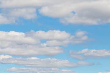 Closeup Blue sky with white clouds background