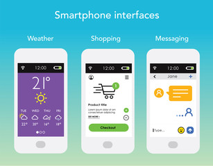 Smartphone screen interface set 01