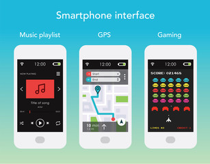 Smartphone screen interface set 01
