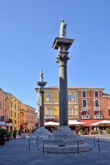veduta panoramica di alcuni angoli di Ravenna, Italia