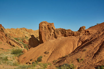 Fototapeta premium Fairy Tale Canyon, Kyrgyzstan.