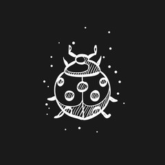 Sketch icon in black - Bug