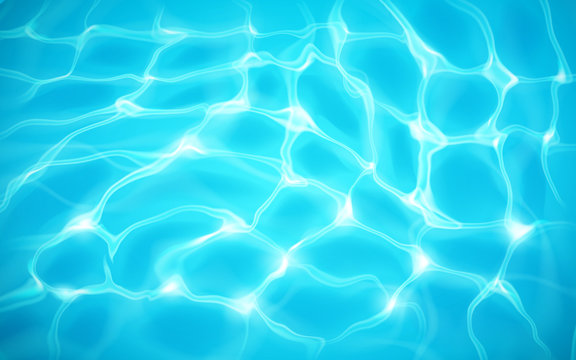 Water at pool or liquid surface at tropical ocean