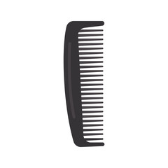 Hair comb color vector icon. Flat design