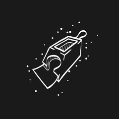Sketch icon in black - Playing cards dispenser