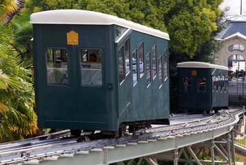 Naklejka premium Tren de cremallera en Pau