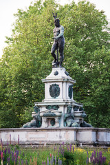 Neptune Fountain at Laeken area in Brussels