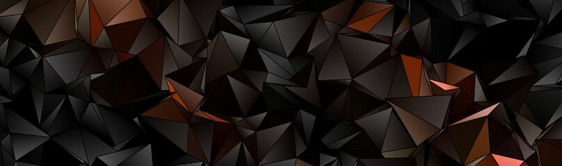 Fototapeta premium Triangular 3d, modern background