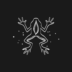 Sketch icon in black - Lab frog
