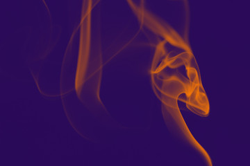 Abstract Smoke on Blue Background